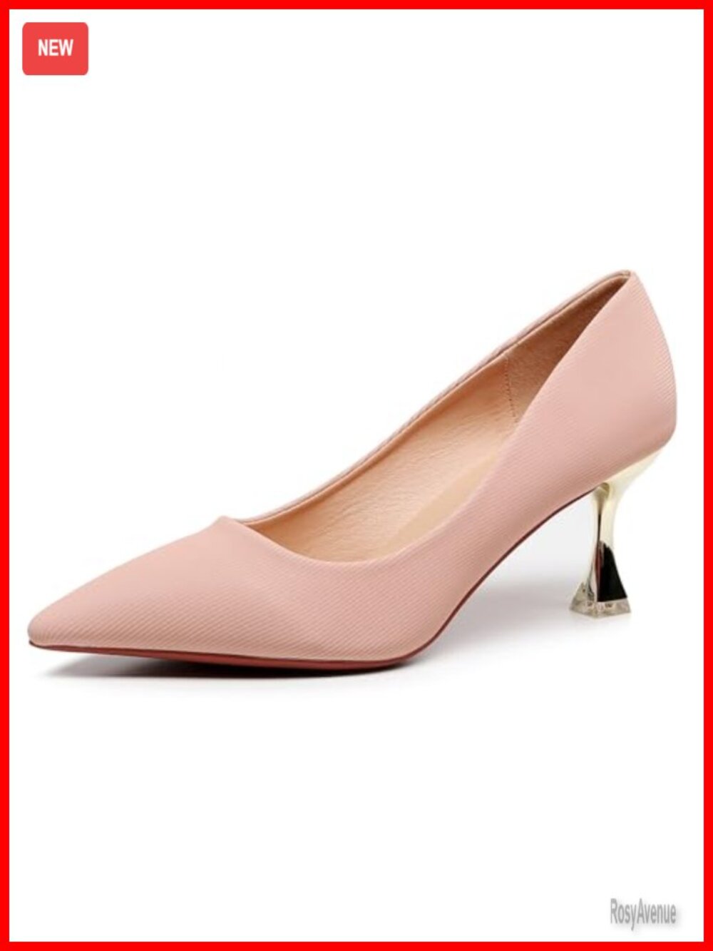 Women's Pointed Toe Stiletto Heel Pump 3 Inch Water Resistant Party Shoe
